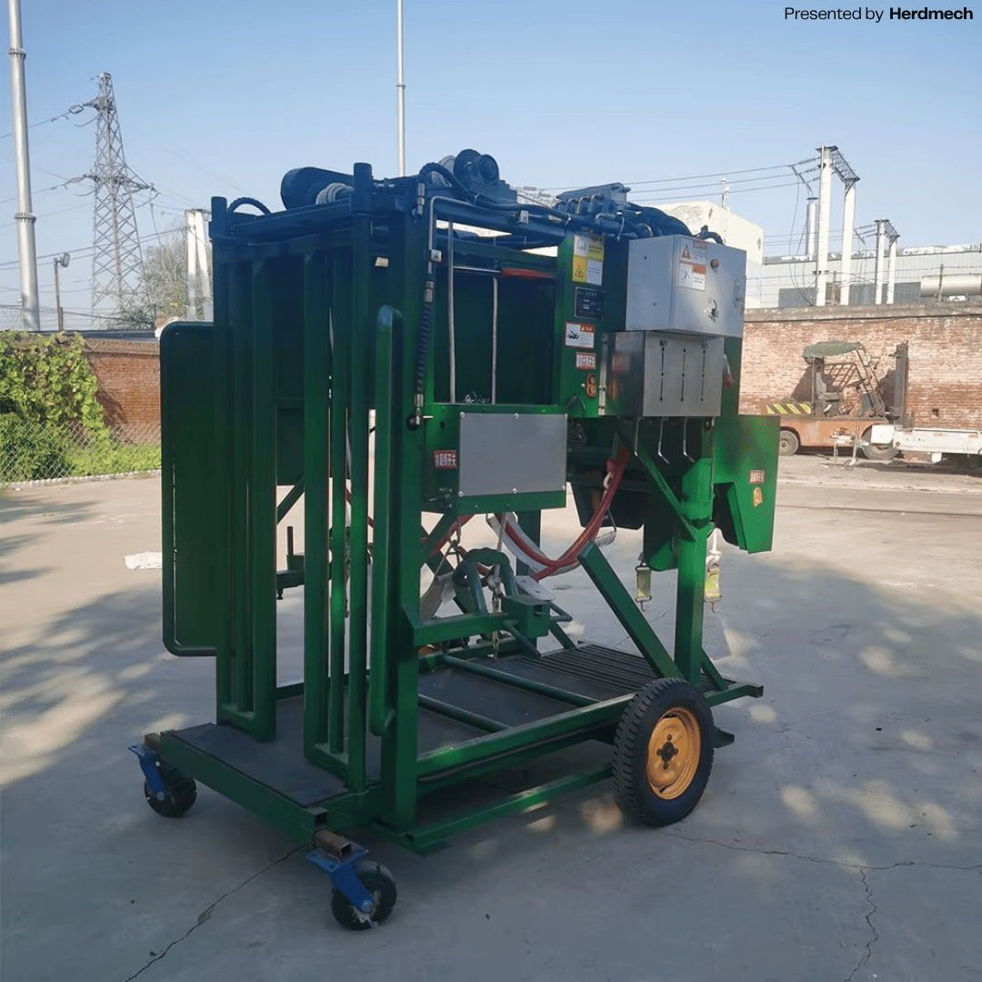 1200KG Cattle Hoof Trimming Chute – Electric Motor & Adjustable Front Door