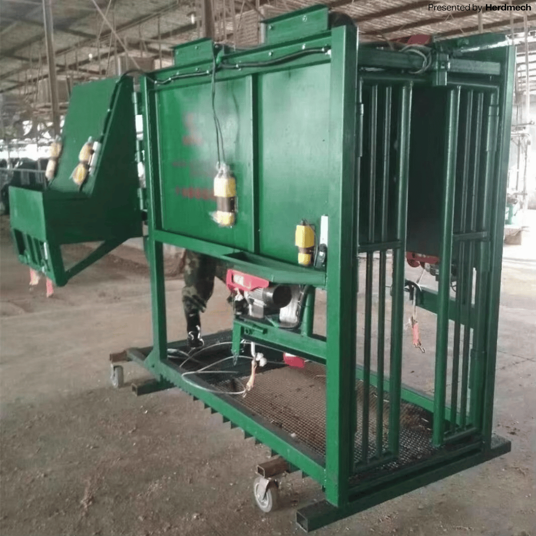 1200KG Cattle Hoof Trimming Chute – Electric Motor & Adjustable Front Door