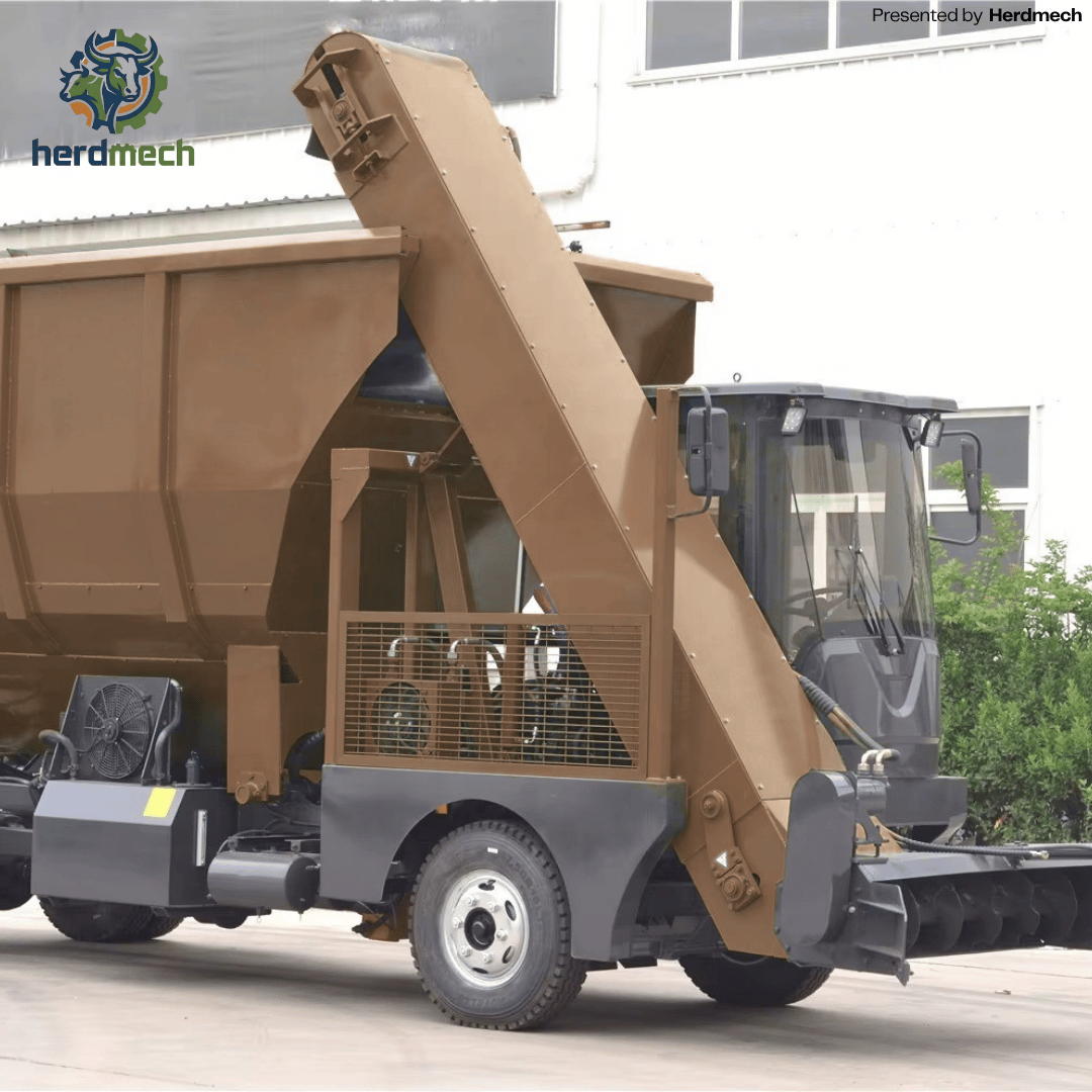 Leftover Feed Collector | 16m³ Diesel-Powered Feed Recovery & Secondary Feeding Machine