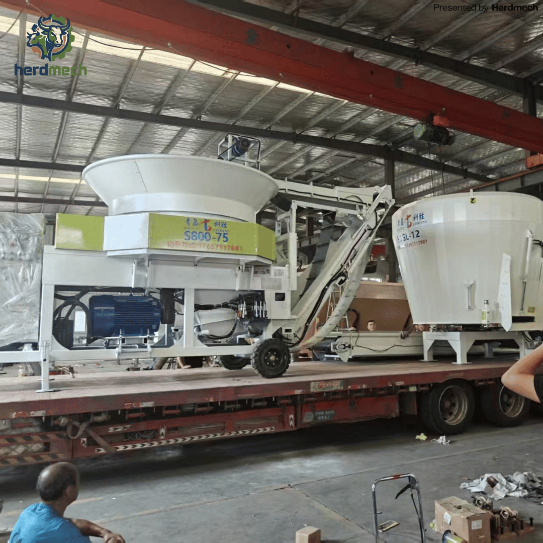 Herdmech S1030-132 Heavy-Duty Tub Grinder | 132kW Bale Processor