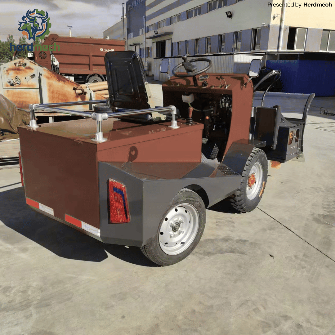 Mini Feed Pusher | Push & Sweep Integrated Livestock Feeding Machine