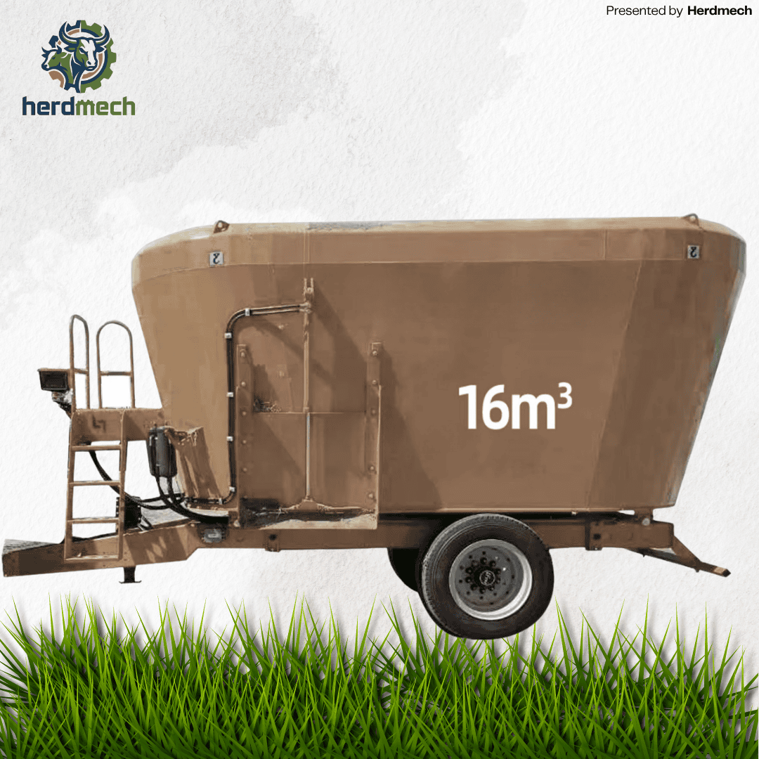 16m³ Dual-Auger Trailed TMR: Heavy-Duty Performance for Growing Herds
