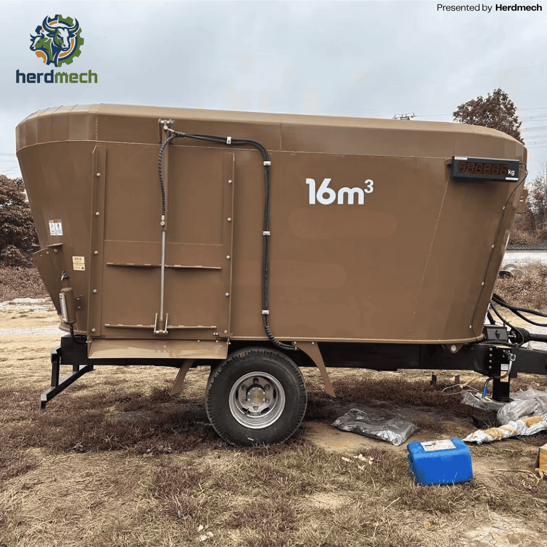 16m³ Dual-Auger Trailed TMR: Heavy-Duty Performance for Growing Herds