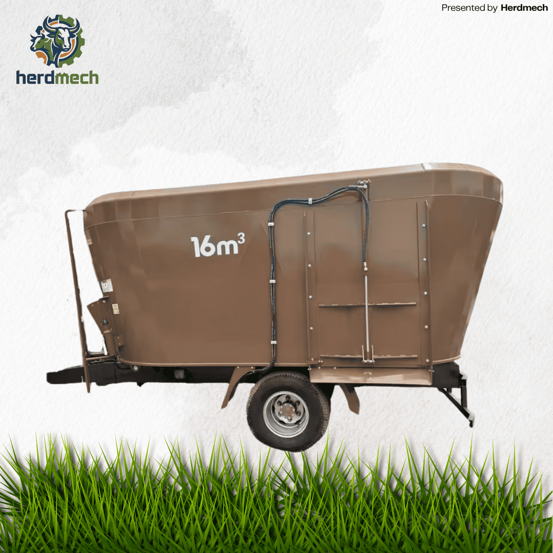 16m³ Dual-Auger Trailed TMR: Heavy-Duty Performance for Growing Herds