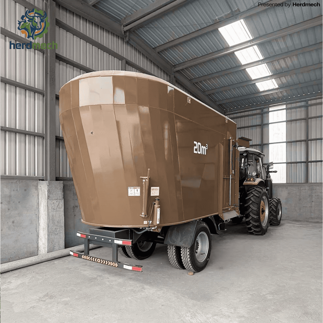 20m³ Trailed TMR Mixer: Ultimate Wear Resistance for Large Dairies