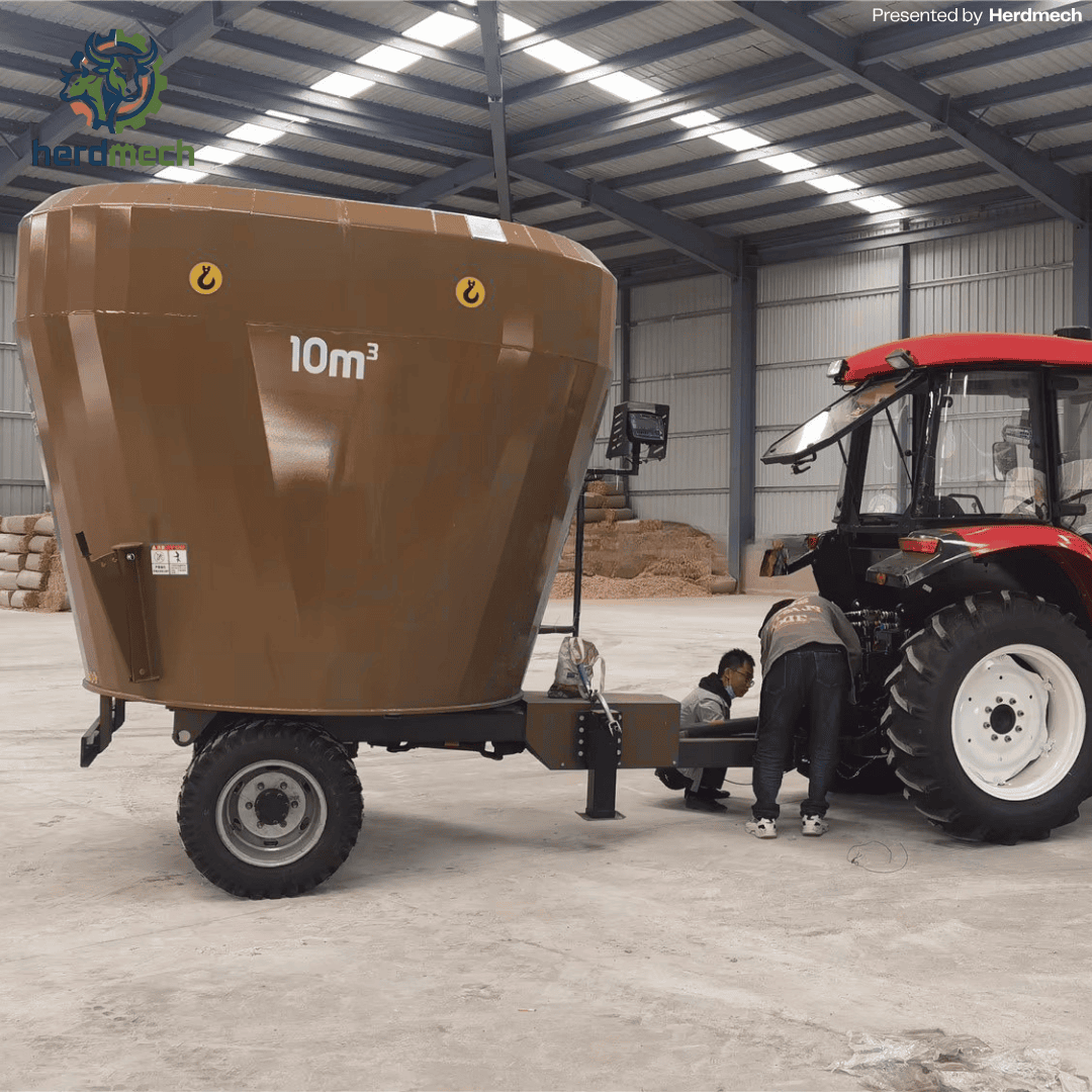 10m³ Trailed TMR Mixer: The Perfect Balance of Capacity and Maneuverability