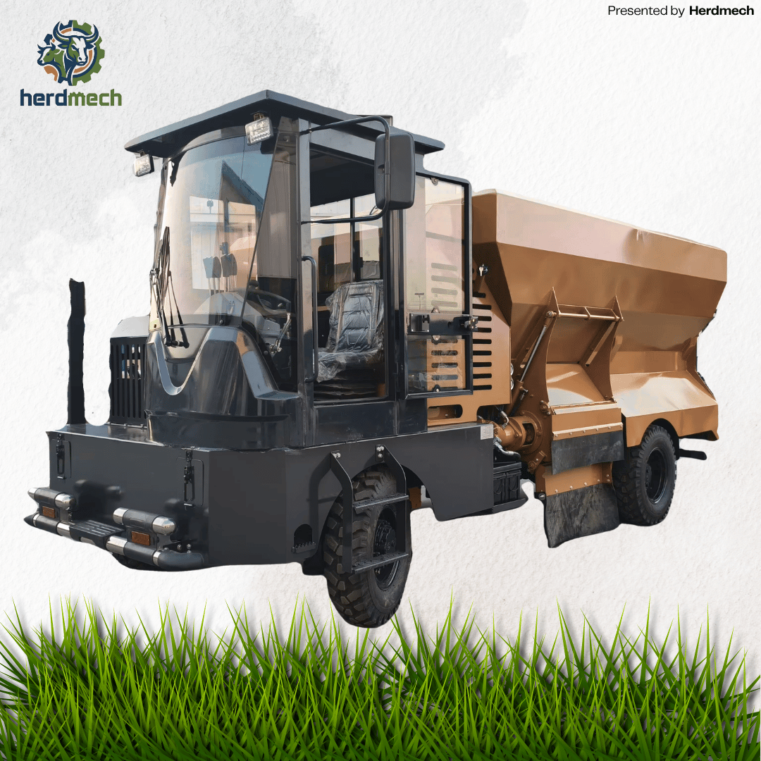 10CBM Cubicle Bedding Spreader | PL Series Hammer-Type with Auger System