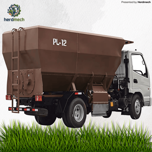 12CBM Cubicle Bedding Spreader | PL Series Hammer-Type with Auger System