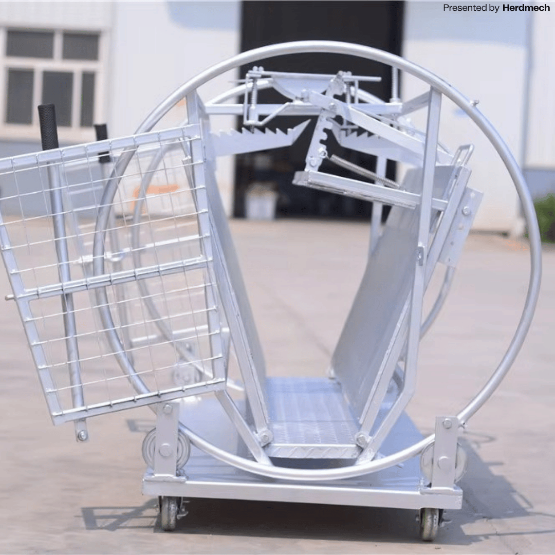 Goat Hoof Trimming Stand – Adjustable Stainless Steel Flip Table