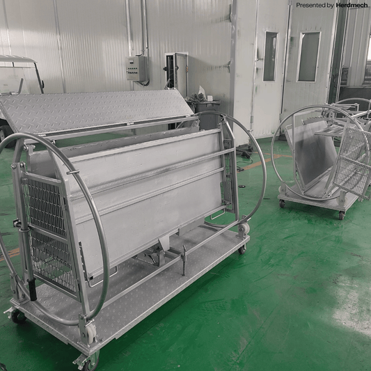 200KG Goat Hoof Trimming Stand – Adjustable Stainless Steel Flip Table