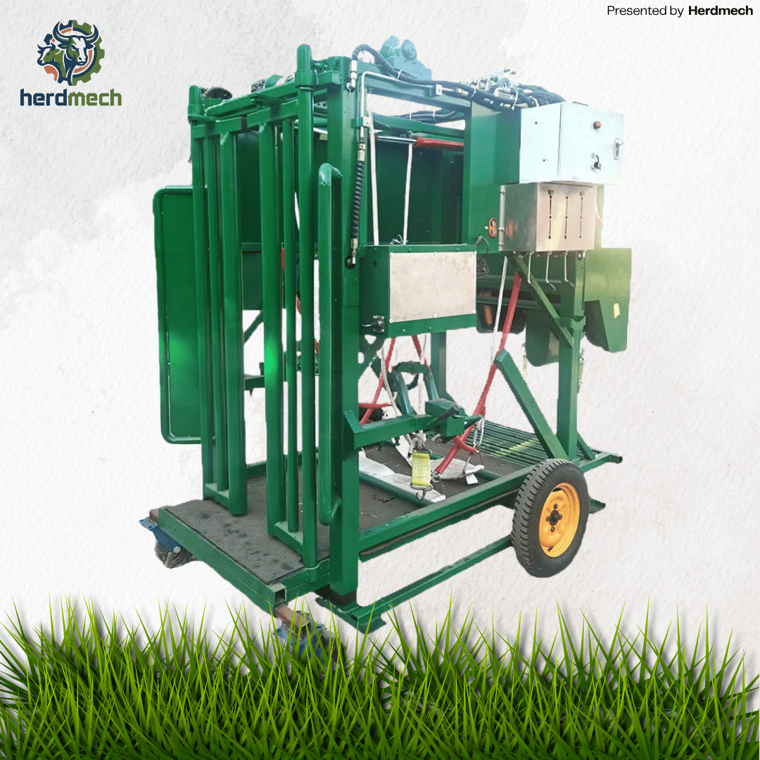 1200KG Cattle Hoof Trimming Chute – Electric Motor & Adjustable Front Door