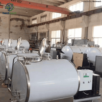2000L Horizontal Milk Cooling Tank | Stainless Steel Bulk Milk Cooler