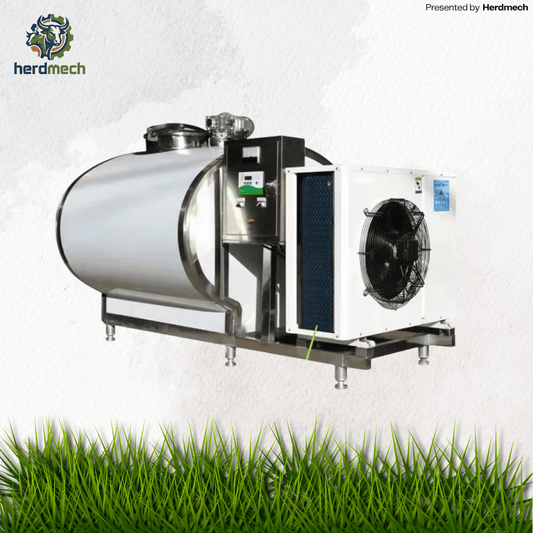 500-10000L Horizontal Milk Cooling Tank | Stainless Steel Bulk Milk Cooler
