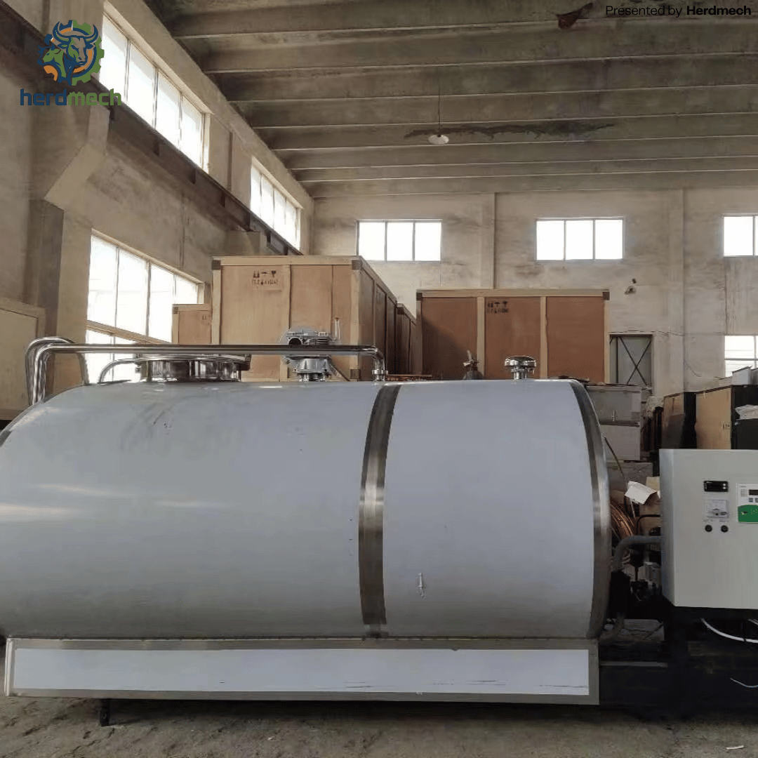 2000L Horizontal Milk Cooling Tank | Stainless Steel Bulk Milk Cooler
