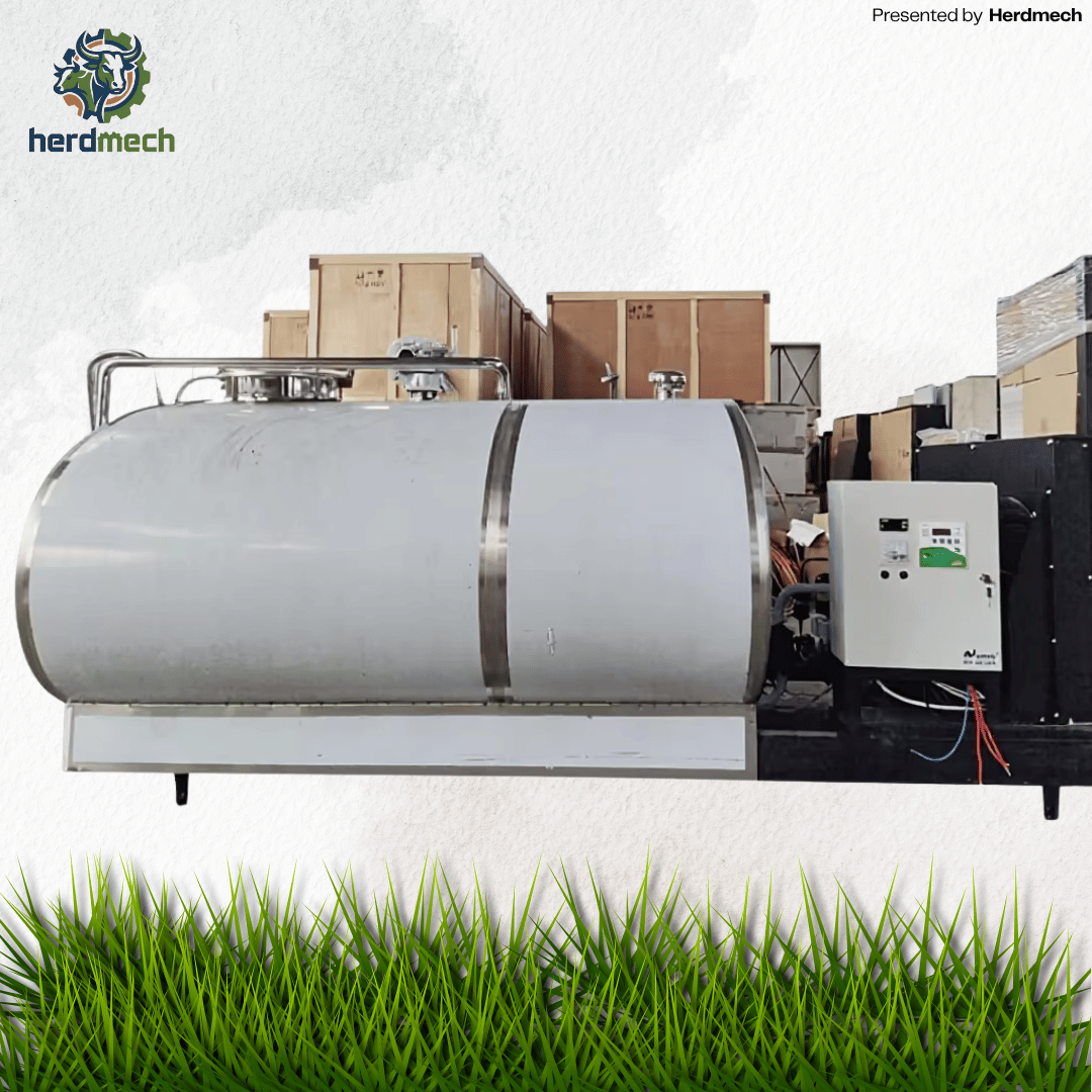 2000L Horizontal Milk Cooling Tank | Stainless Steel Bulk Milk Cooler