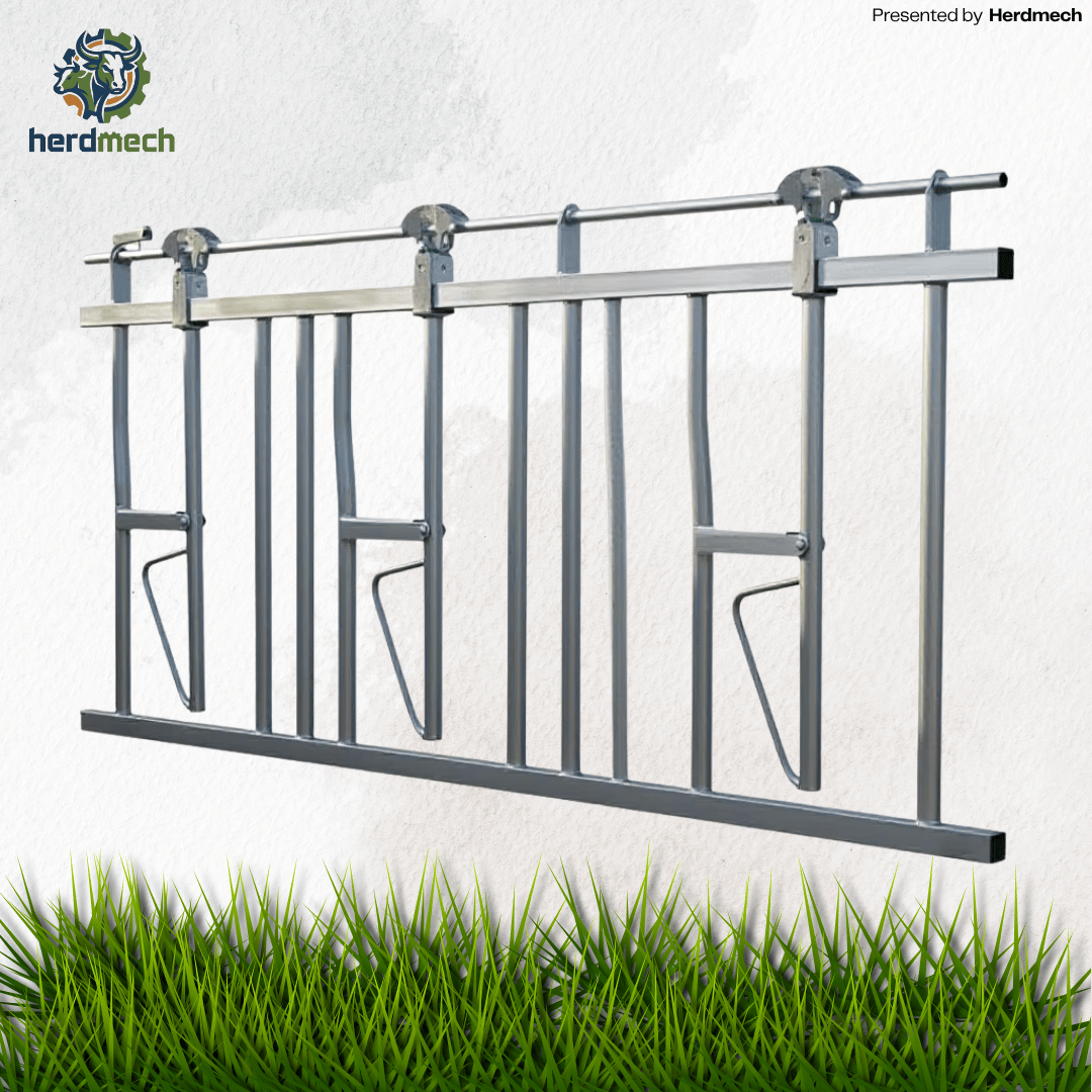 Self-Locking Cattle Head Lock | Adjustable 8–20ft