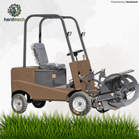 Electric Feed Pusher | Push & Sweep Integrated Livestock Feeding Machine
