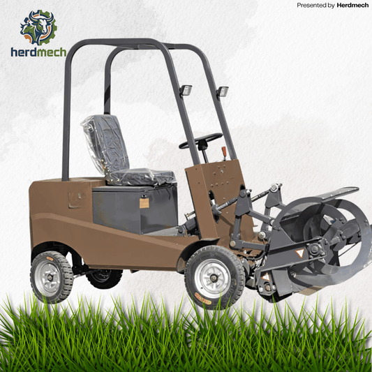 Electric Feed Pusher | Push & Sweep Integrated Livestock Feeding Machine