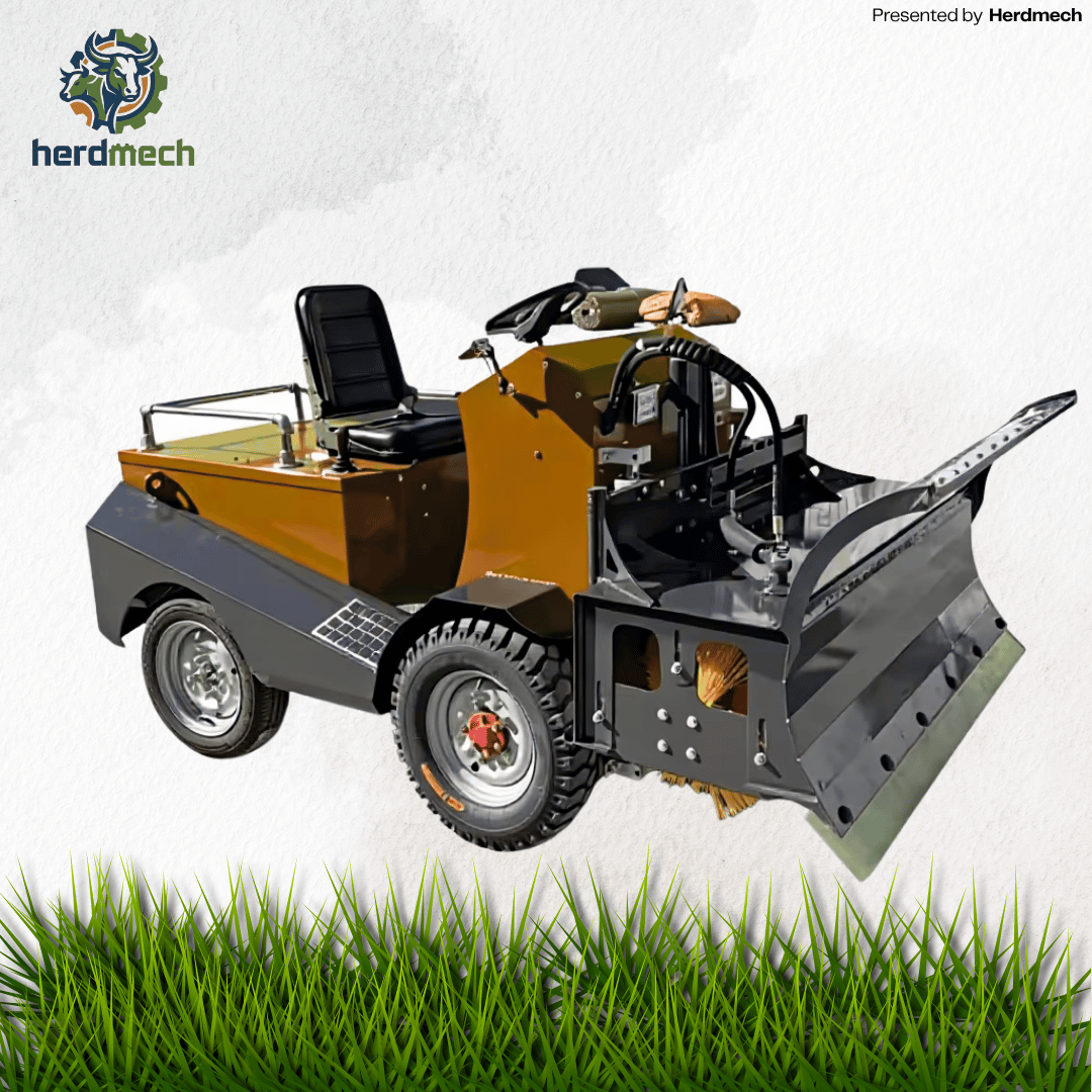 Mini Feed Pusher | Push & Sweep Integrated Livestock Feeding Machine