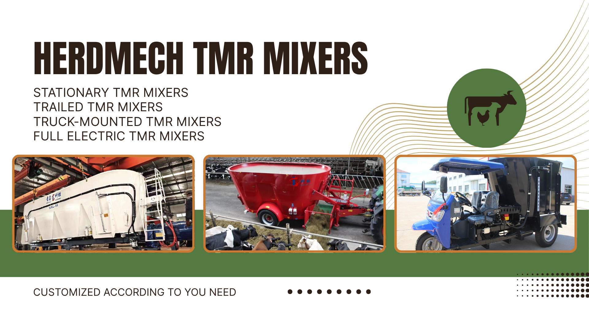 Herdmech TMR mixer feeding a 500-cow dairy farm