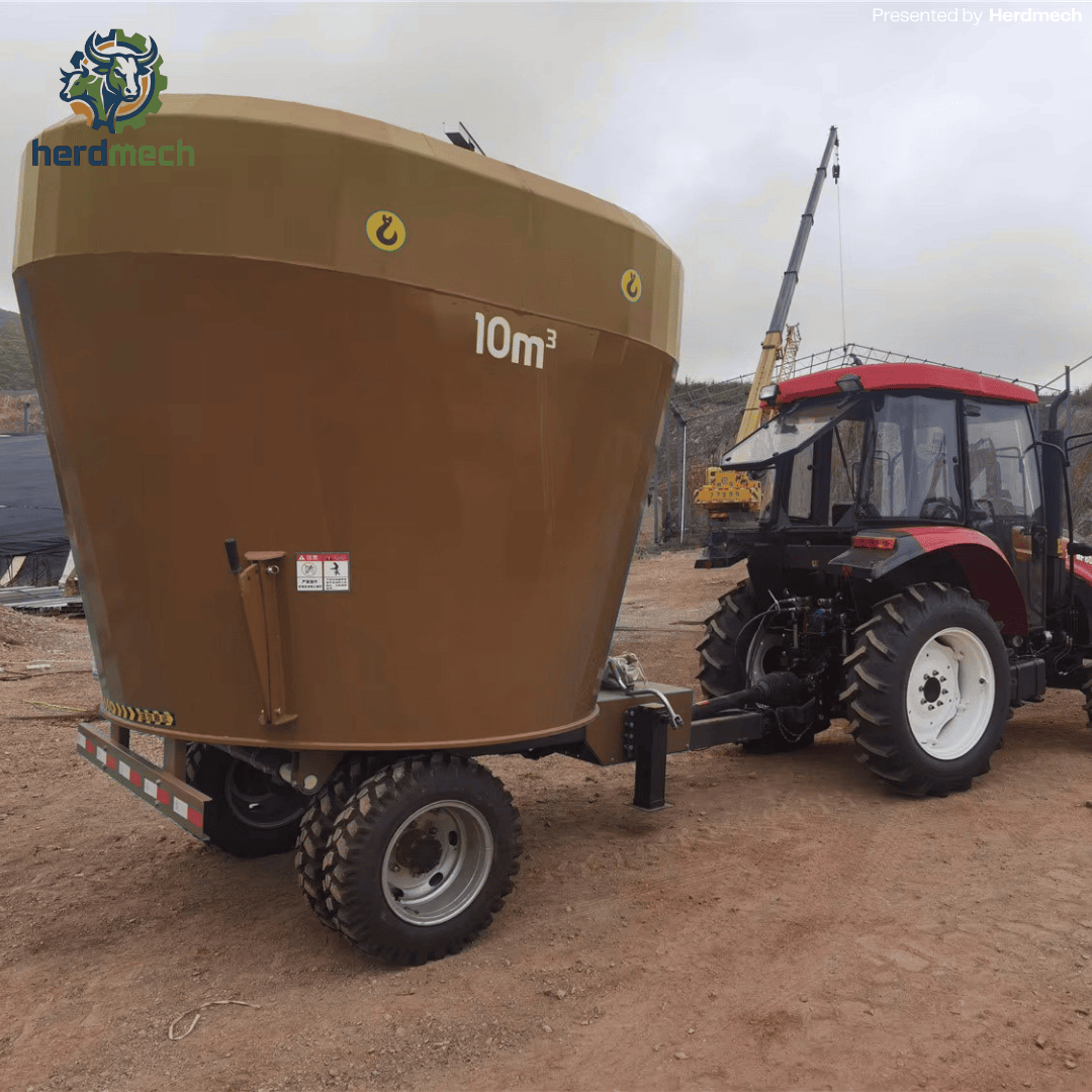 10m³ Trailed TMR Mixer: The Perfect Balance of Capacity and Maneuverability